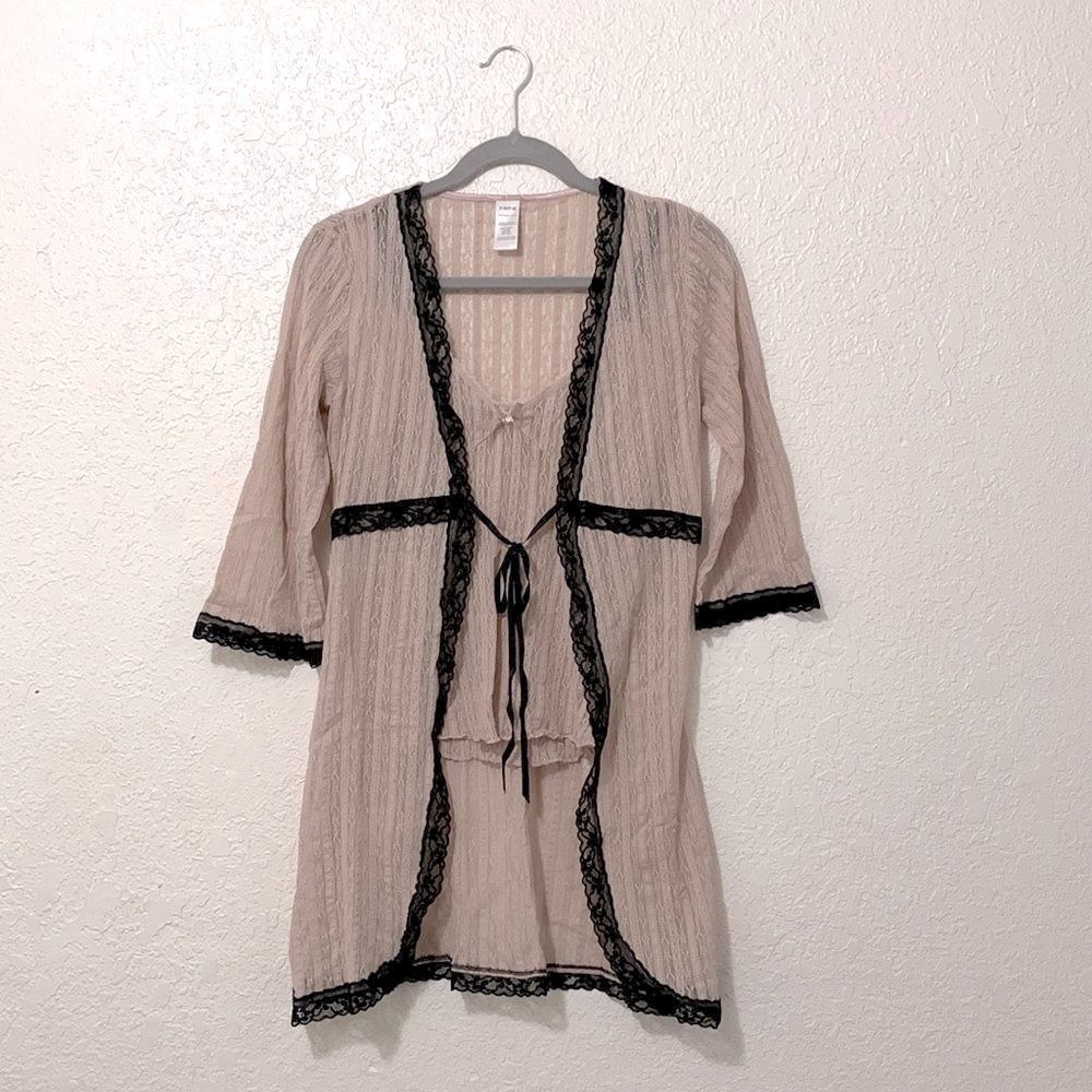 Black and Pink robe set